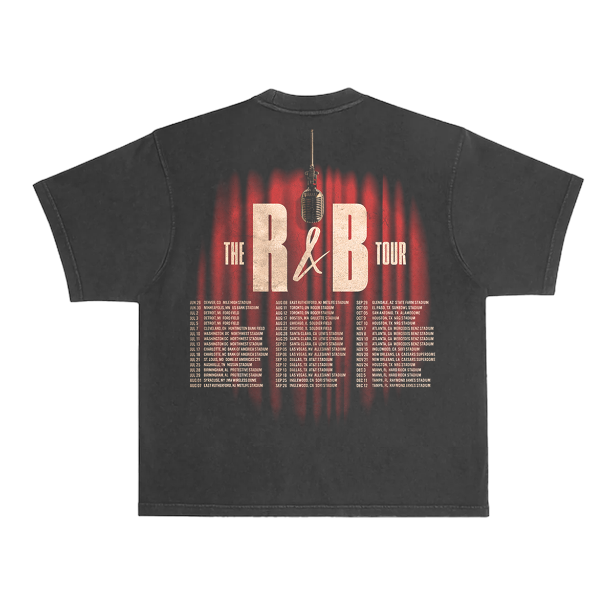 Usher Raymond R&B Tour Stage Graphic Vintage Tee