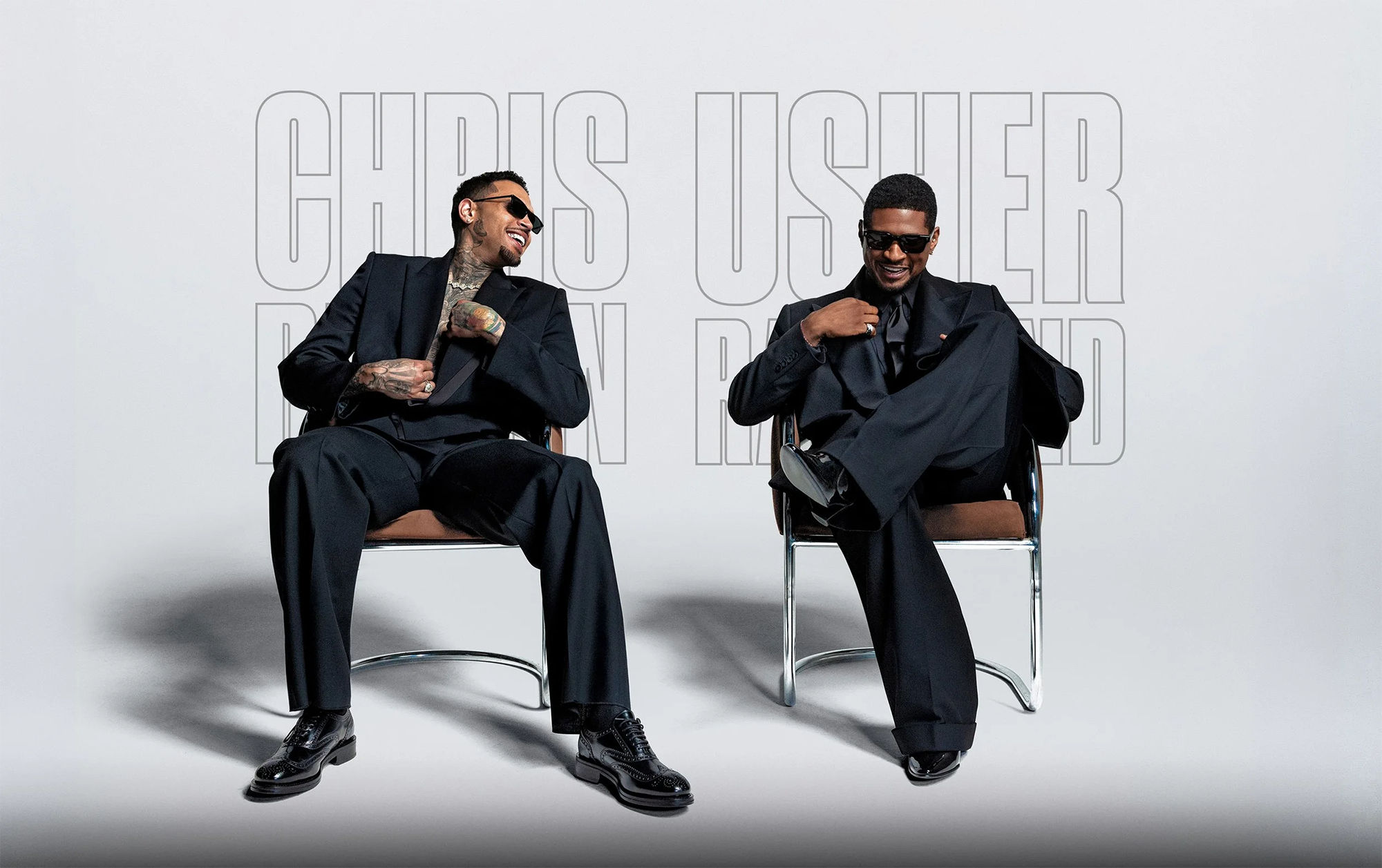 Chris Brown and Usher Raymond banner