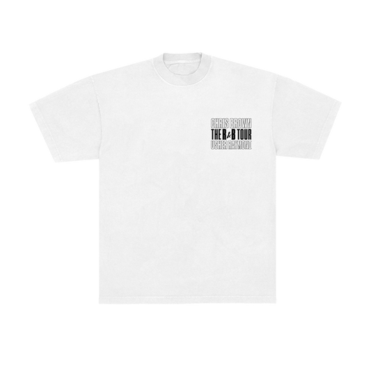 R&B Tour White Graphic Tee